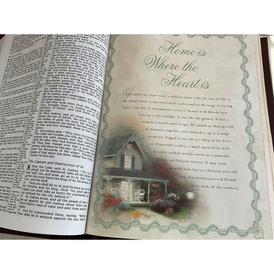 LIGHTING THE WAY FAMILY BIBLE Thomas Kinkade Illustrated NKJV - Thumbnail 3