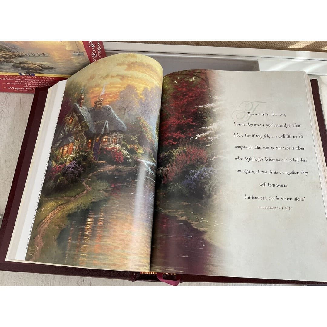 LIGHTING THE WAY FAMILY BIBLE Thomas Kinkade Illustrated NKJV - Thumbnail 4