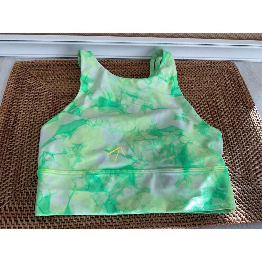 Lululemon Green Tie Dye Sports Bra Size 4
