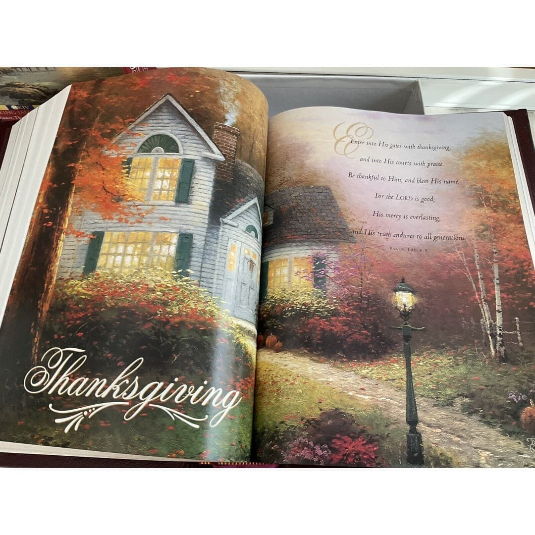 LIGHTING THE WAY FAMILY BIBLE Thomas Kinkade Illustrated NKJV - Thumbnail 8