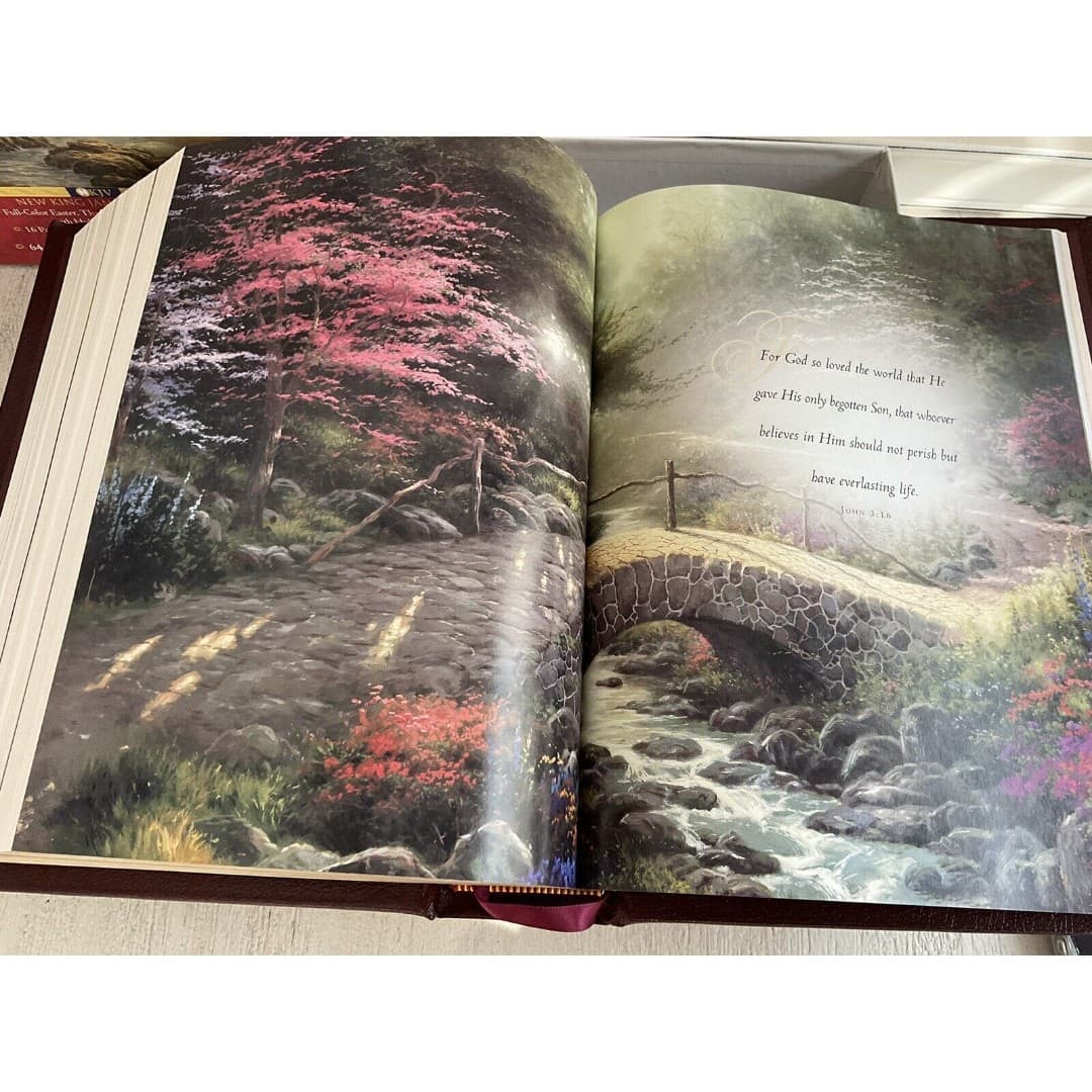 LIGHTING THE WAY FAMILY BIBLE Thomas Kinkade Illustrated NKJV - Thumbnail 9