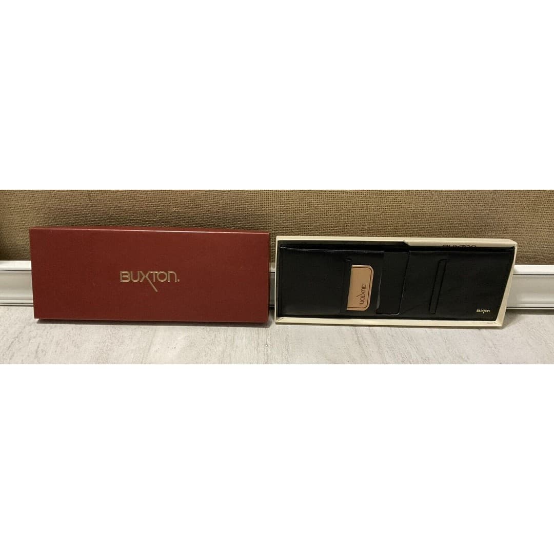 Vintage Genuine Lord Buxton Convertible Brown Leather Wallet, Never Used