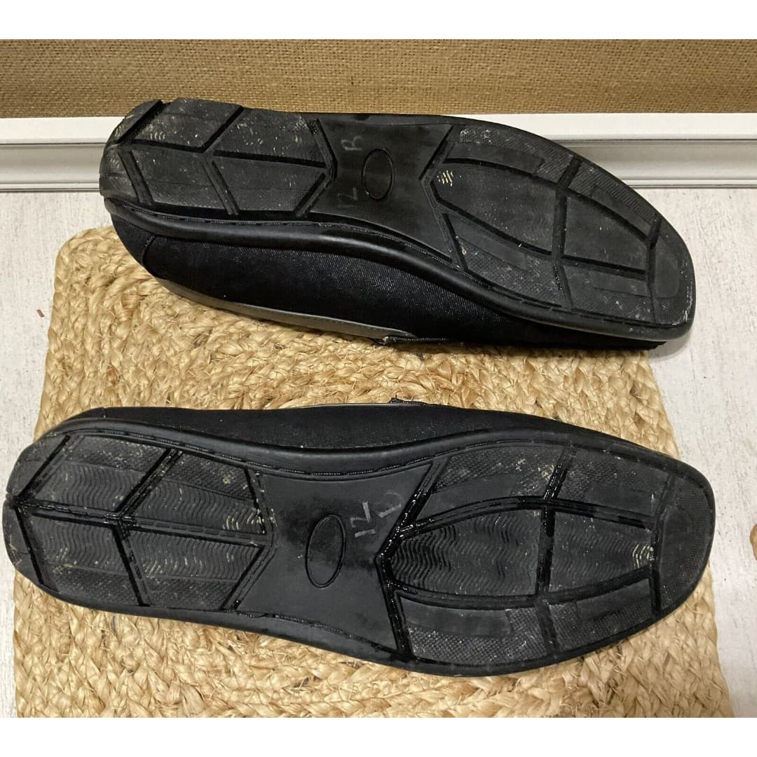 Beverly Hills Polo Club Edwin Black Denim Driving Loafers Mens Size 13 - Thumbnail 10