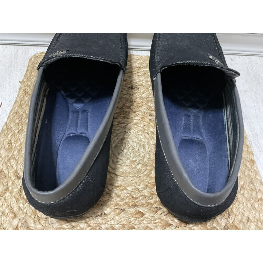 Beverly Hills Polo Club Edwin Black Denim Driving Loafers Mens Size 13 - Thumbnail 7