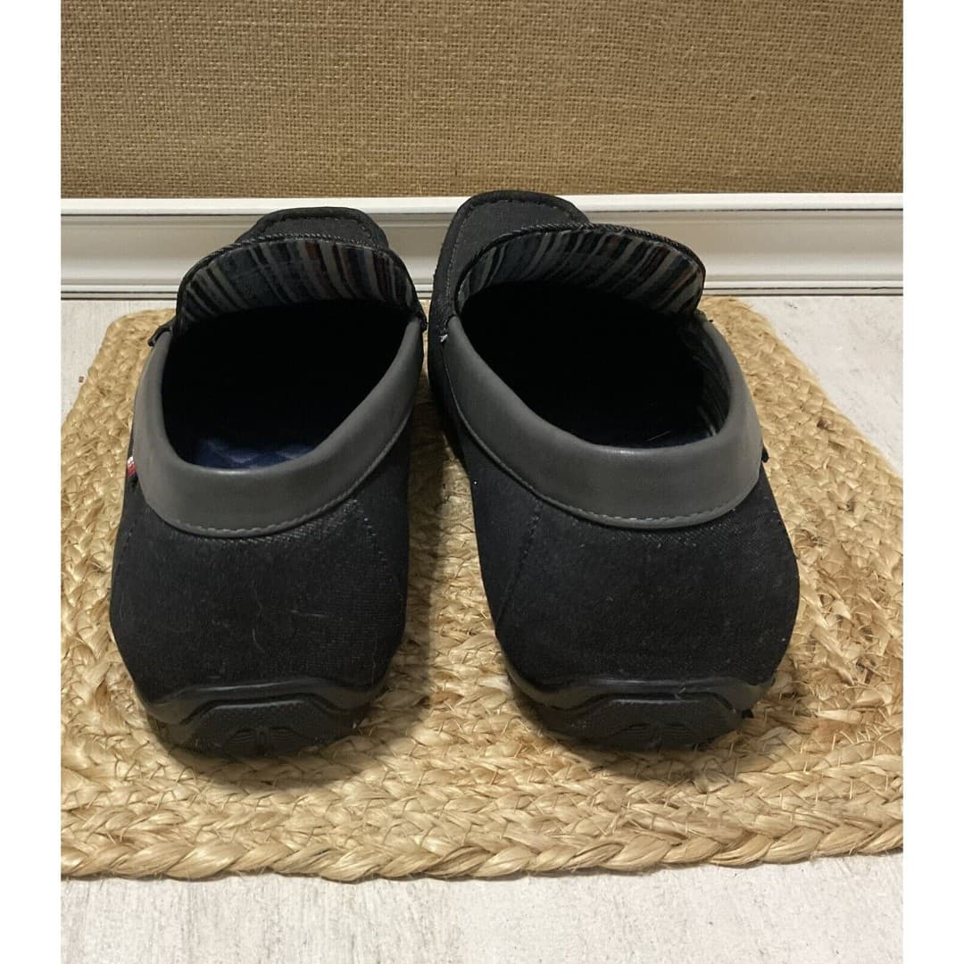 Beverly Hills Polo Club Edwin Black Denim Driving Loafers Mens Size 13 - Thumbnail 5