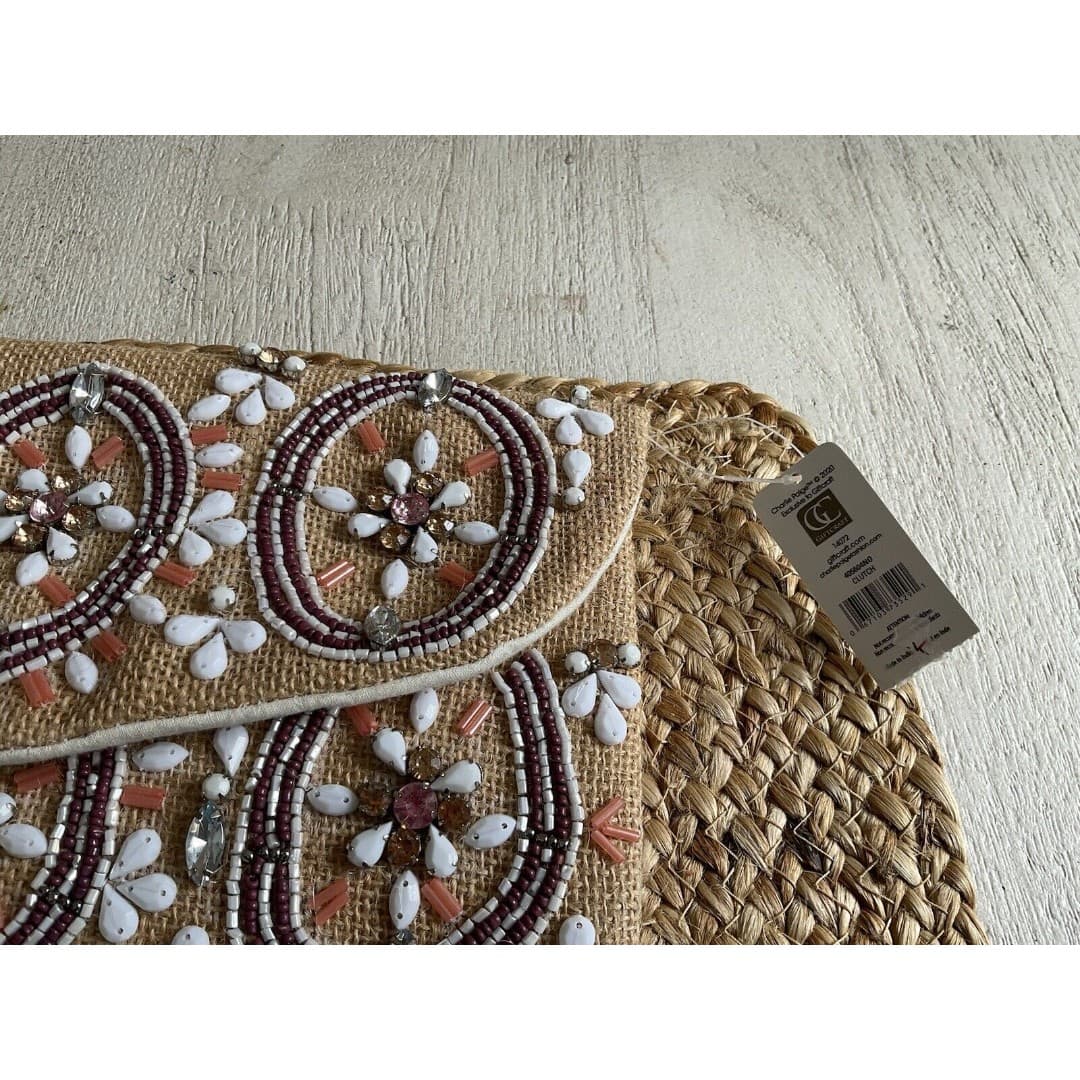 Charlie Paige Clutch Purse W/ Stone Design - Thumbnail 4