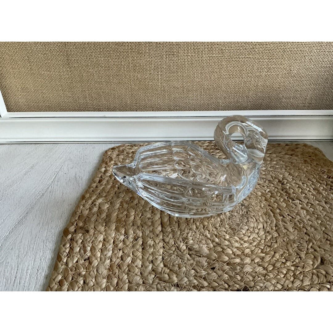 Sasaki Glass Swan Bowl/Dish