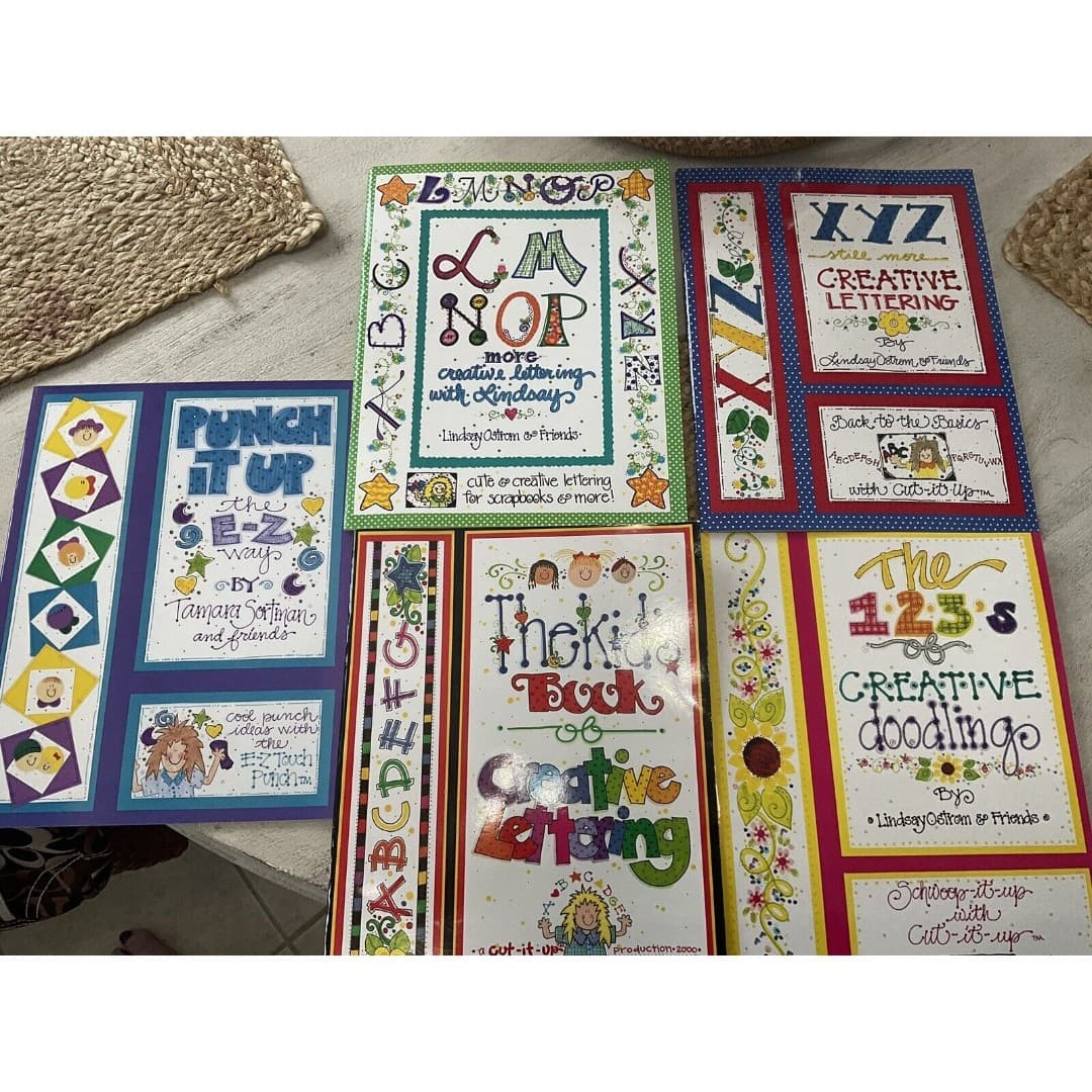 Set of 5 Kid's Book of Creative Lettering - Paperback By Ostrom, Linsey NEW