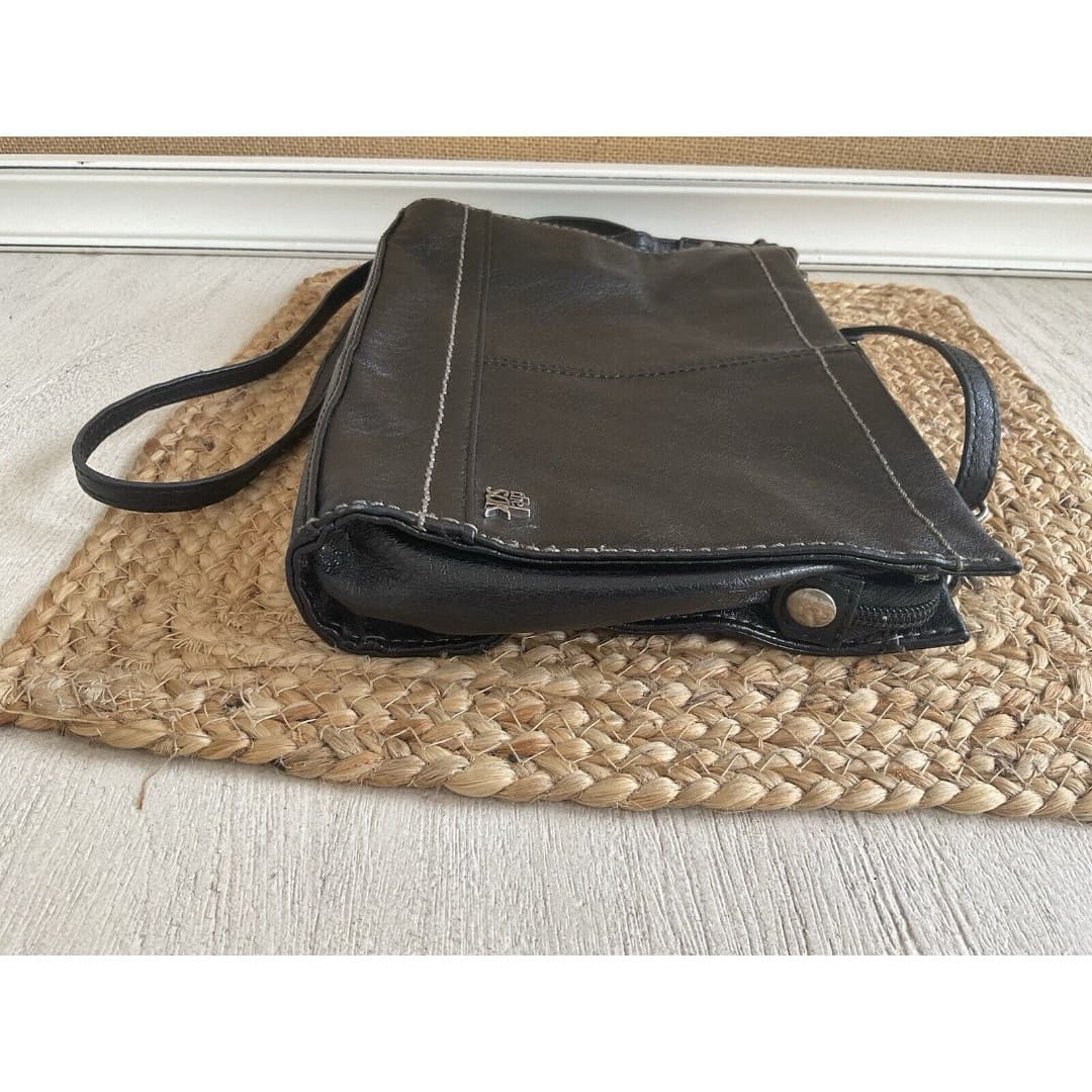 The Sak Iris Womens Black Leather Crossbody Purse Small Shoulder Bag Handbag - Thumbnail 6