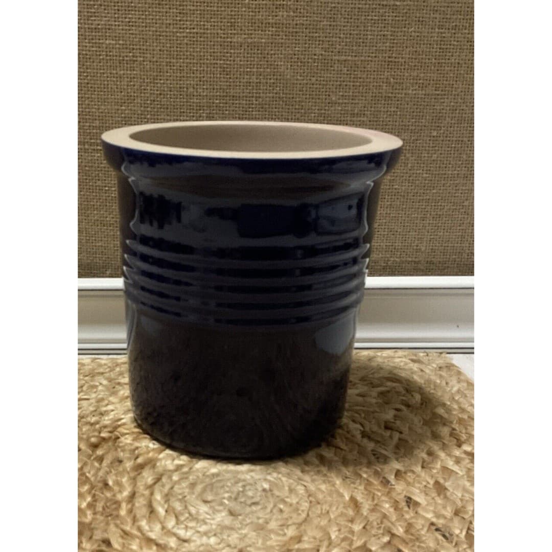 Pampered Chef Stoneware Crock, BLUE, #1312 - Thumbnail 4