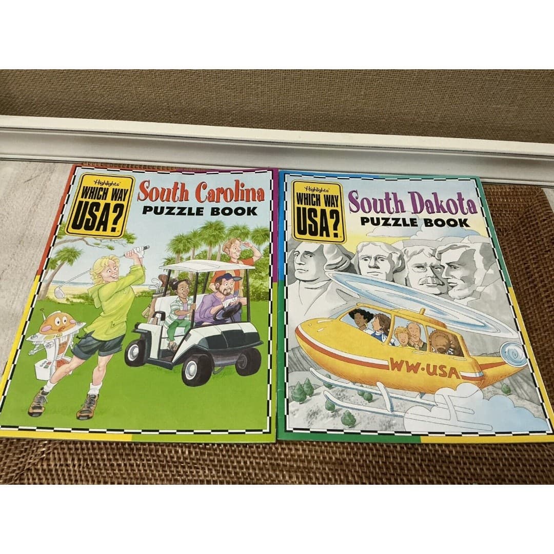 Highlights Which Way USA State Puzzle Activity Books Lot Of 10 - Thumbnail 5