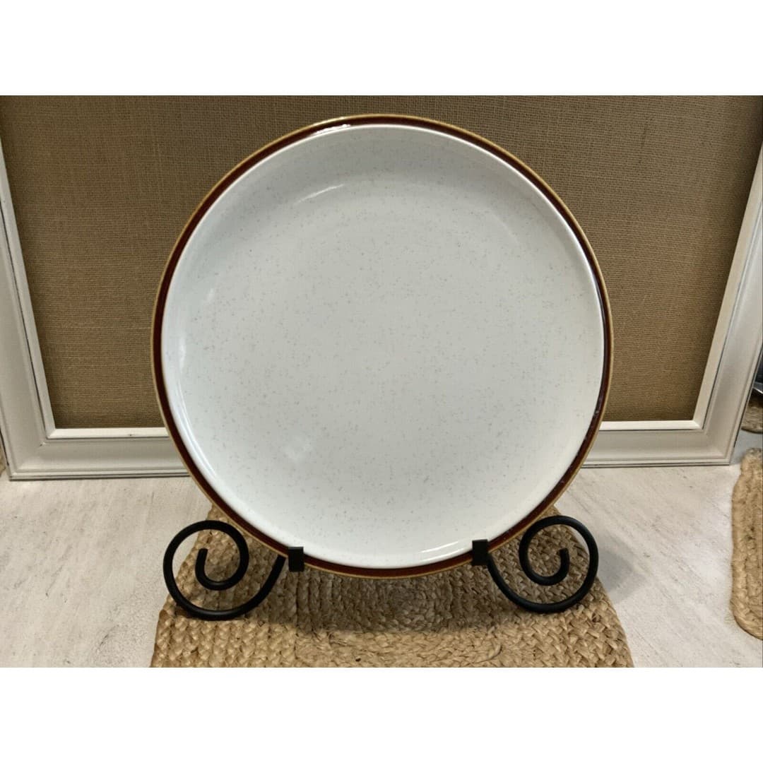 Mikasa Natural Beauty C9000 Round Platter 12 3/8" GUC 70’s Modern Japan