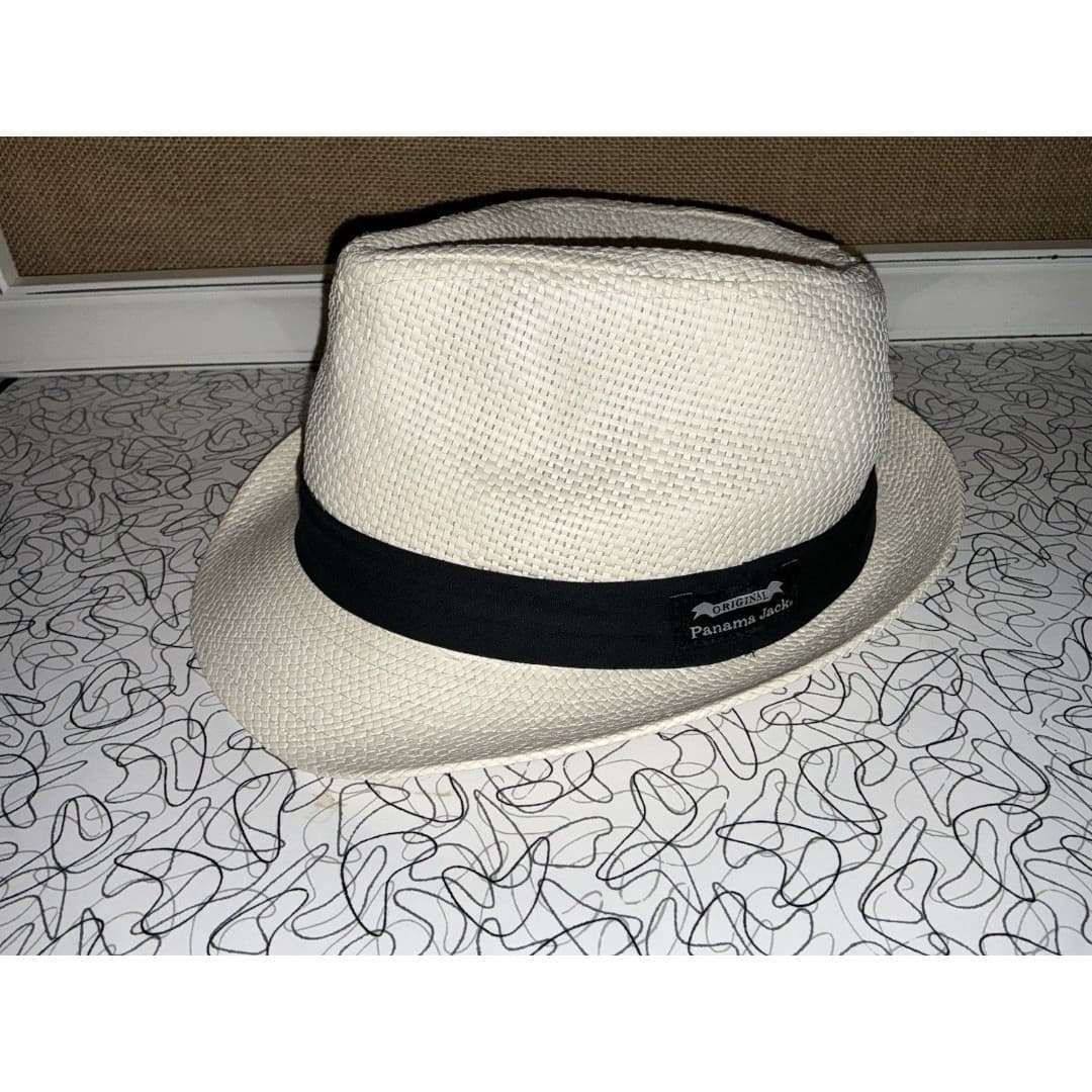Panama Jack Solid Ribbon Fedora Hat with Black Band - Thumbnail 6