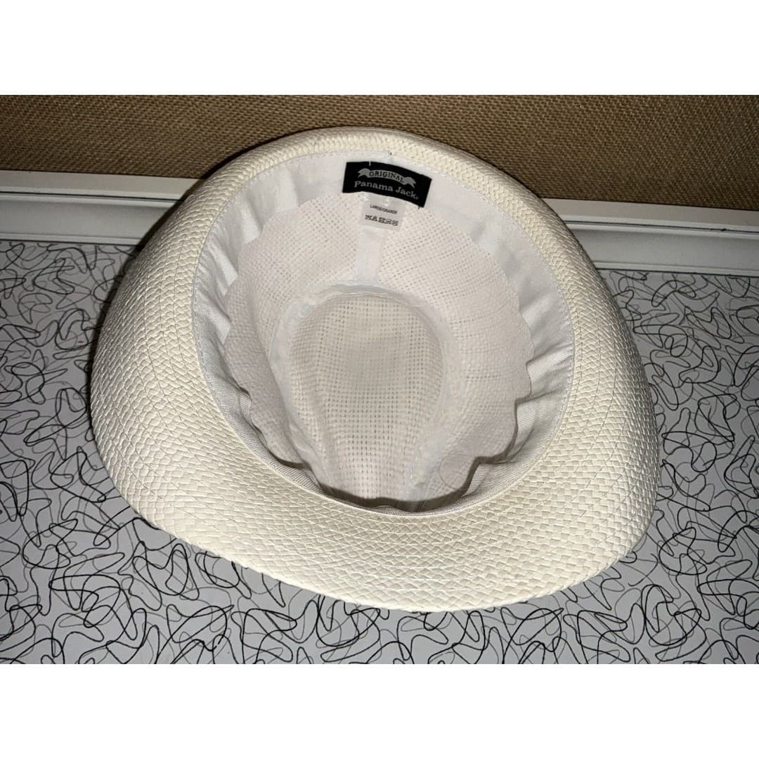 Panama Jack Solid Ribbon Fedora Hat with Black Band - Thumbnail 5