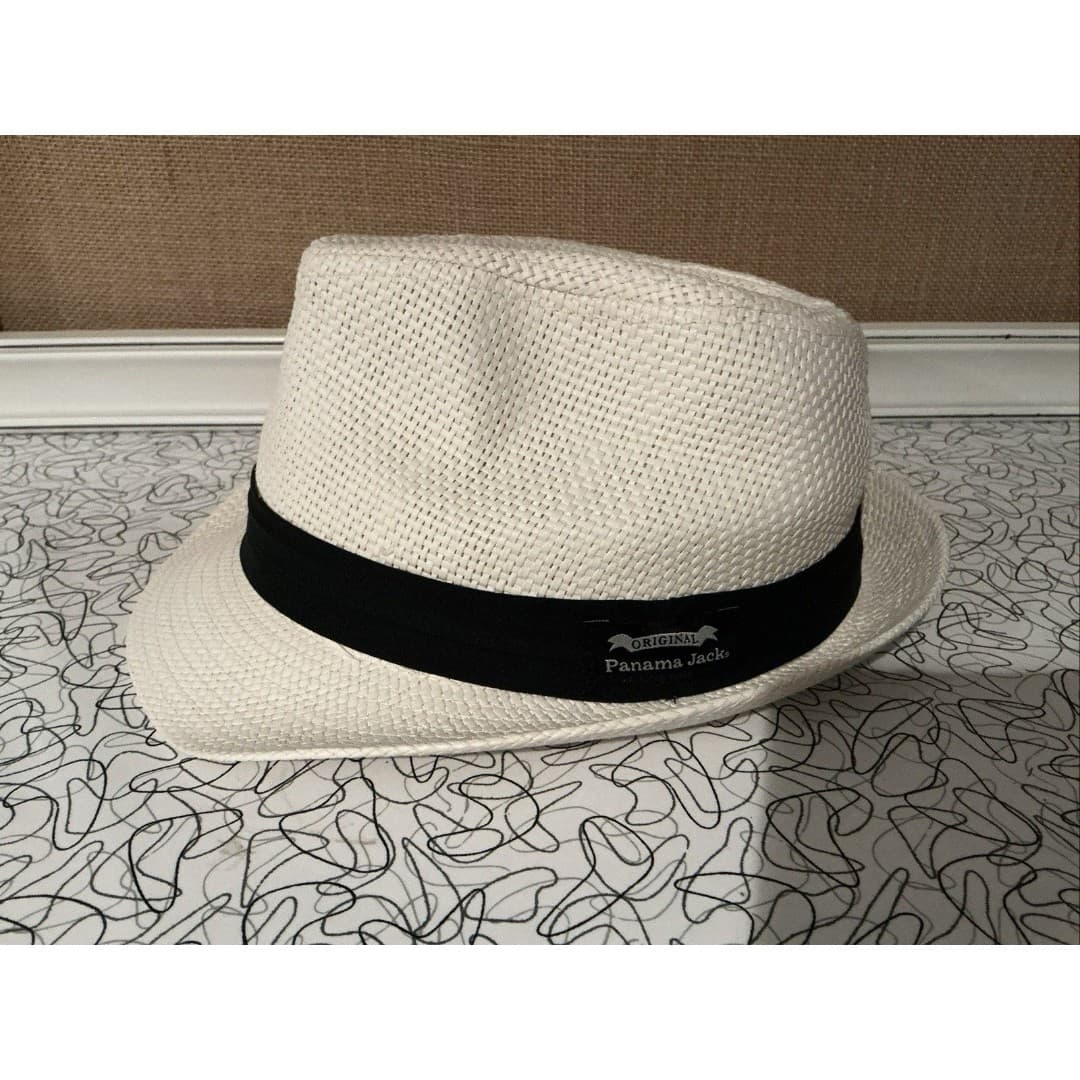 Panama Jack Solid Ribbon Fedora Hat with Black Band