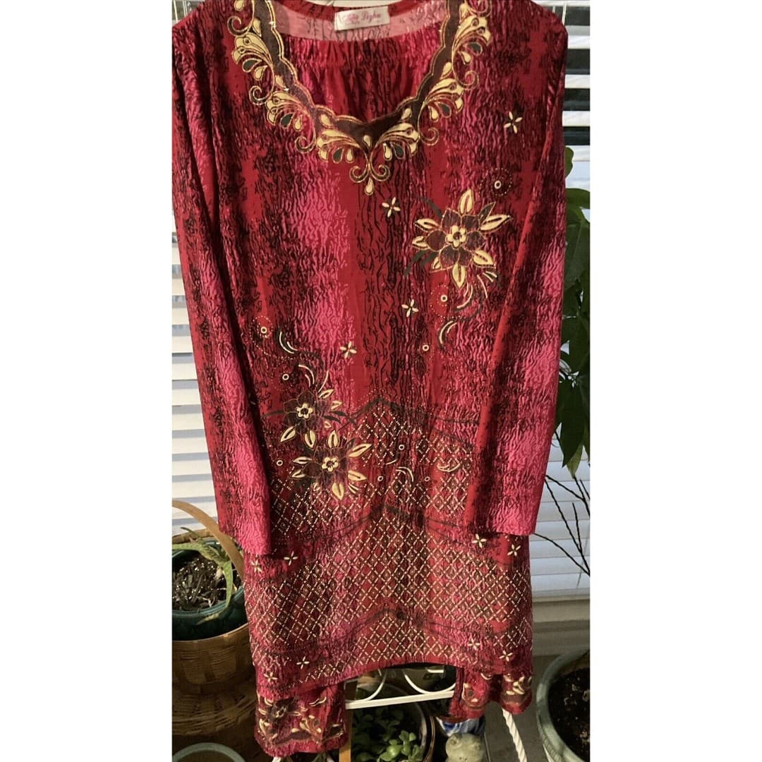 Pakistani Fancy Shalwar Kameez Dress Outfit Size XL Party