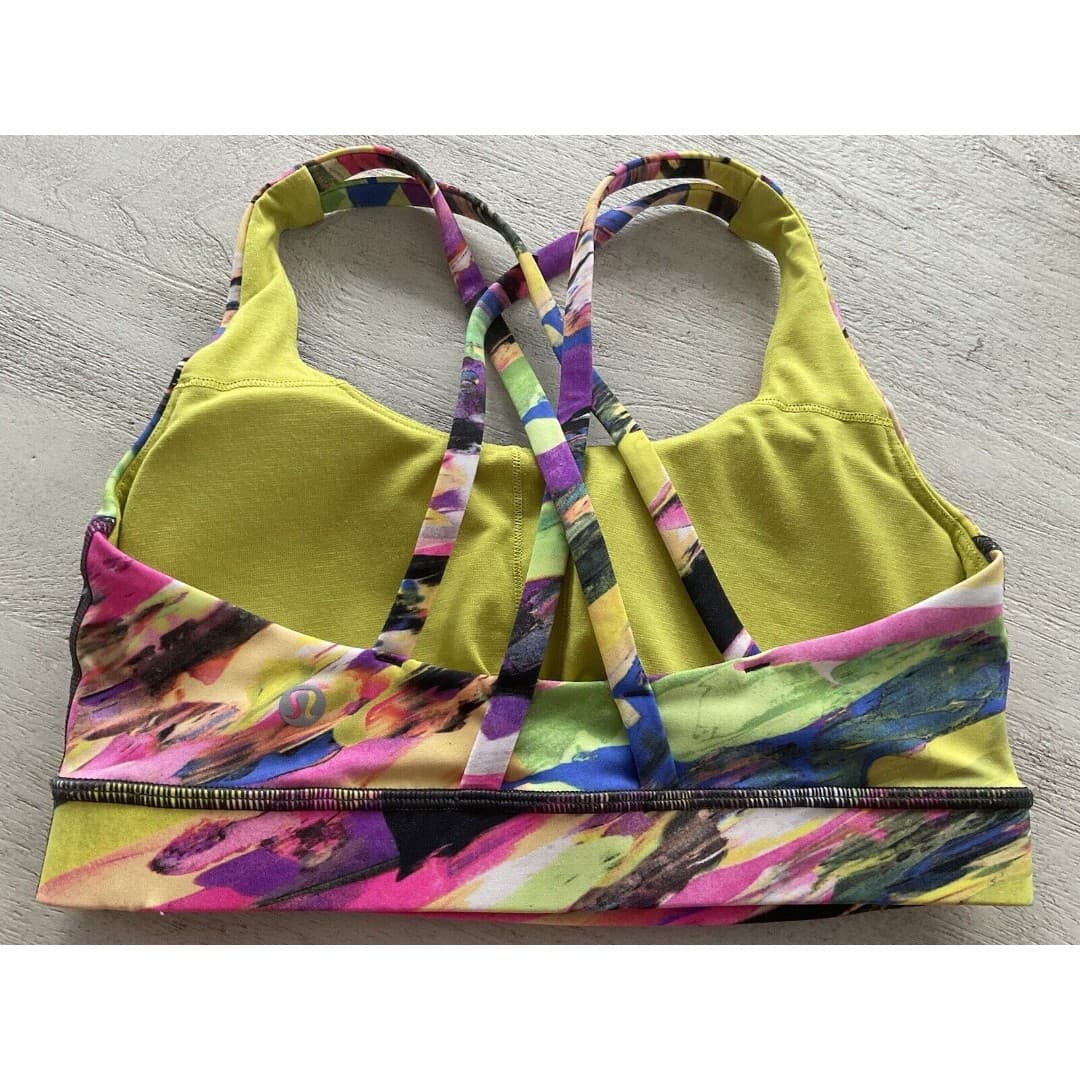 Multicolor Energy Lululemon Sports Bra Size 4 - Thumbnail 2