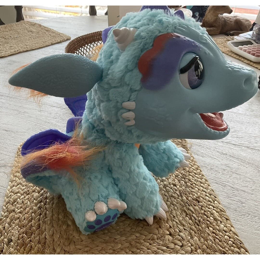Fur Real Friends Blazin blue Dragon Interactive toy 2015 Works Great! - Thumbnail 5