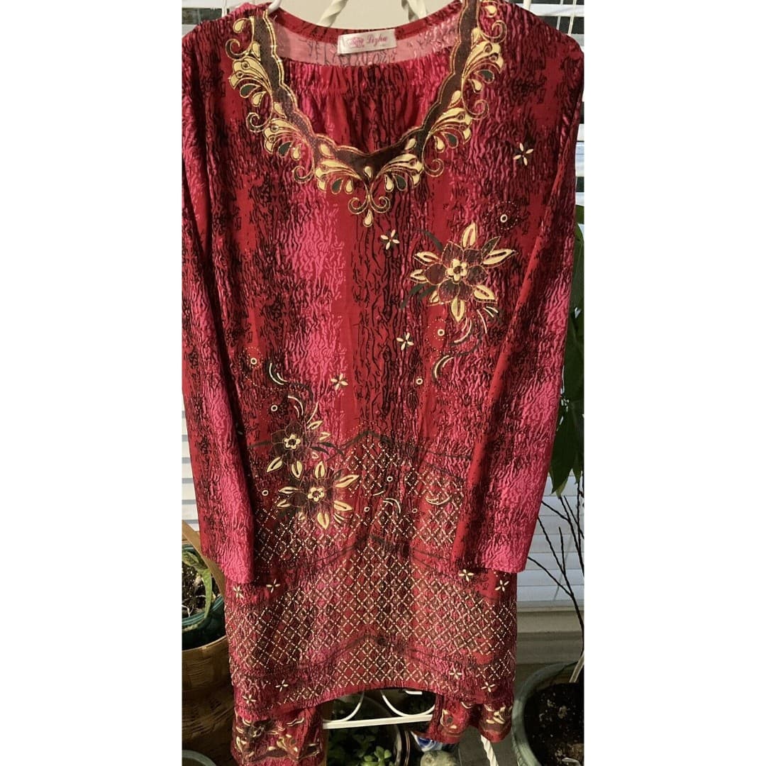 Pakistani Fancy Shalwar Kameez Dress Outfit Size XL Party - Thumbnail 2