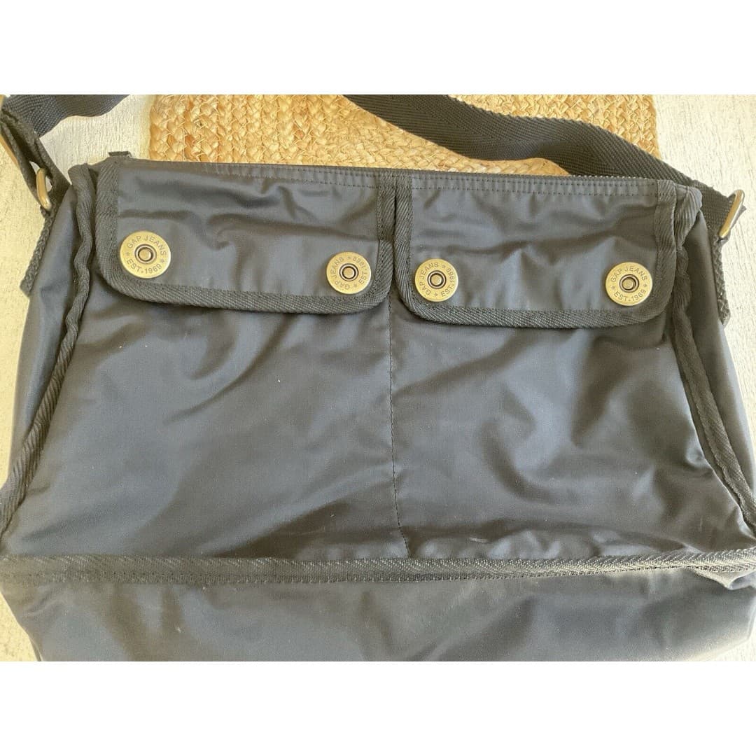 Gap Nylon Black Shoulder Crossbody Messenger Bag - Thumbnail 2