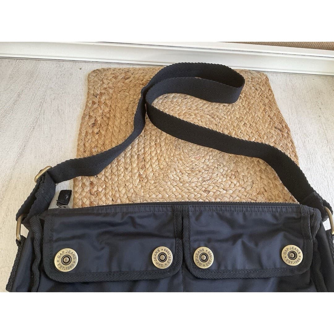 Gap Nylon Black Shoulder Crossbody Messenger Bag - Thumbnail 3