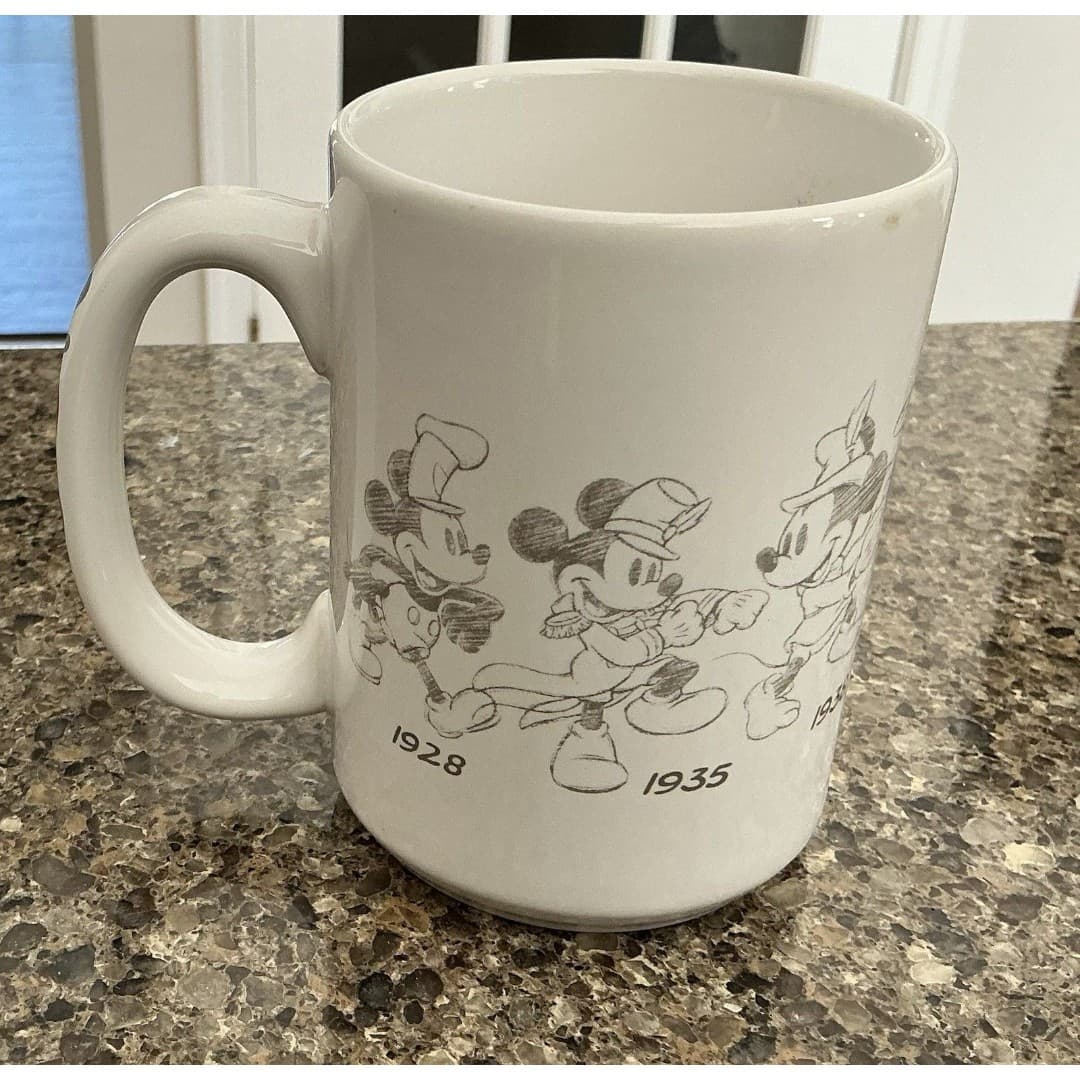 Mickey Mouse Through The Years Ceramic Coffee Cup Mug 2003 - Disney Store - Thumbnail 3