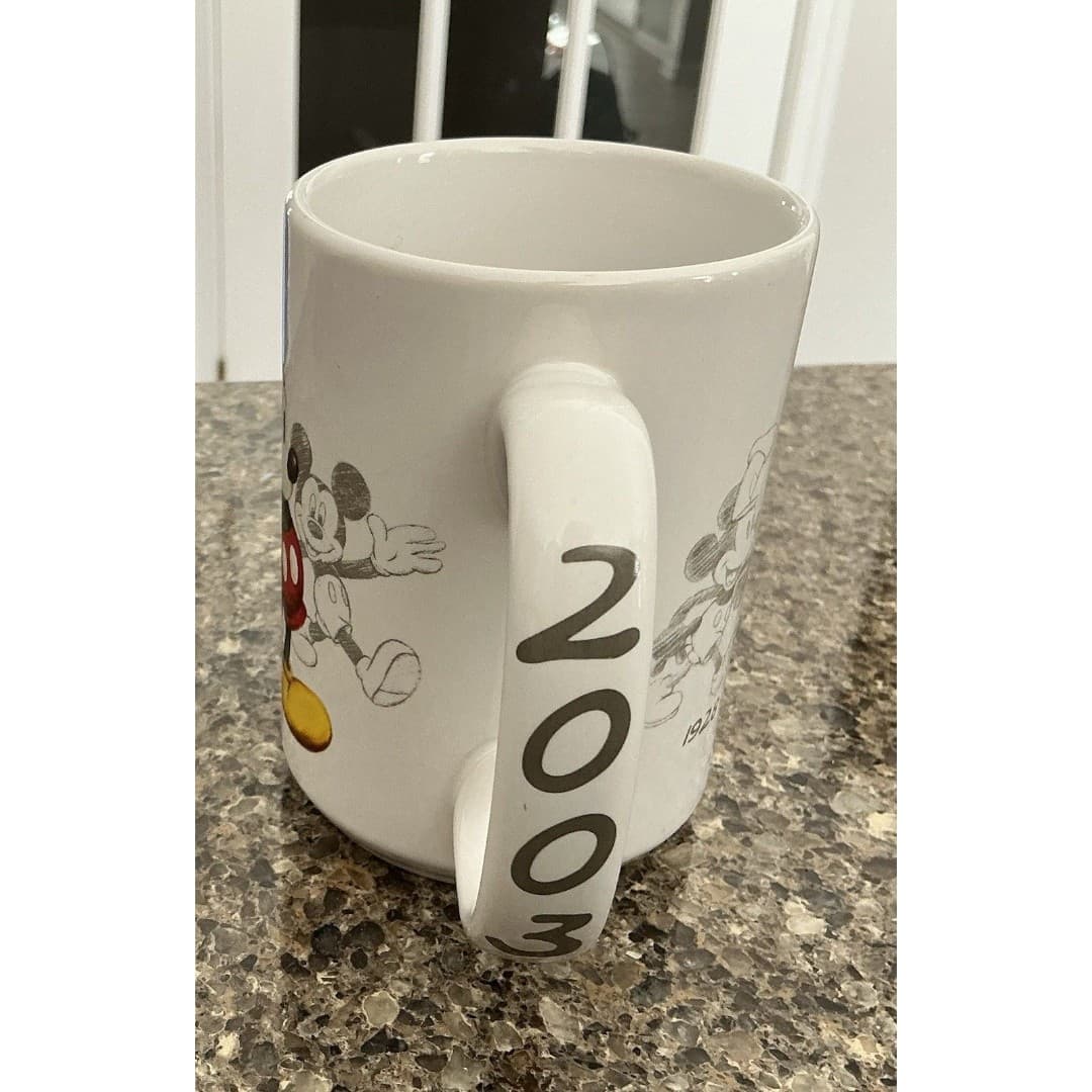 Mickey Mouse Through The Years Ceramic Coffee Cup Mug 2003 - Disney Store - Thumbnail 2