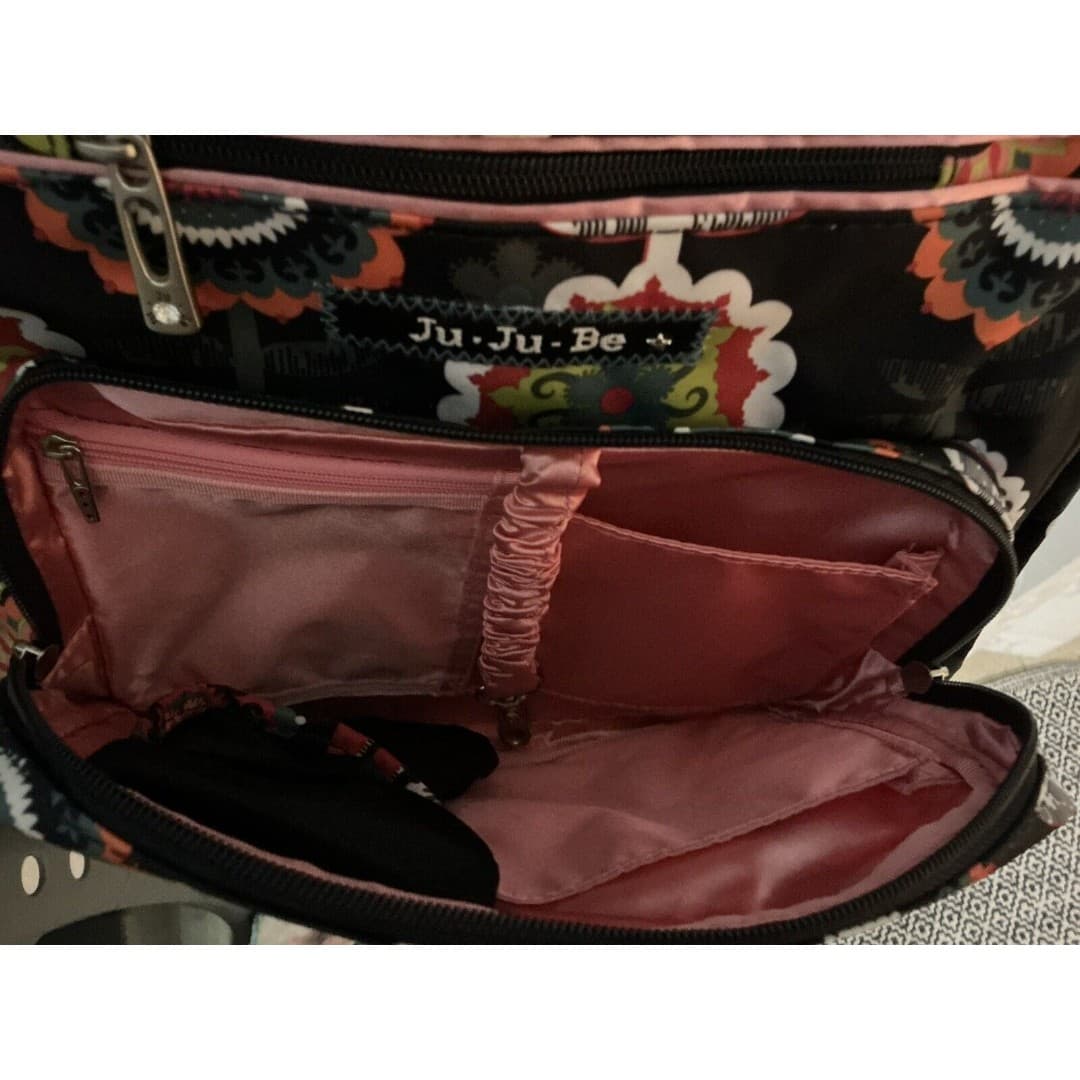JuJuBe Diaper Bag Dancing Dahlias Print Very Gently Used! - Thumbnail 9