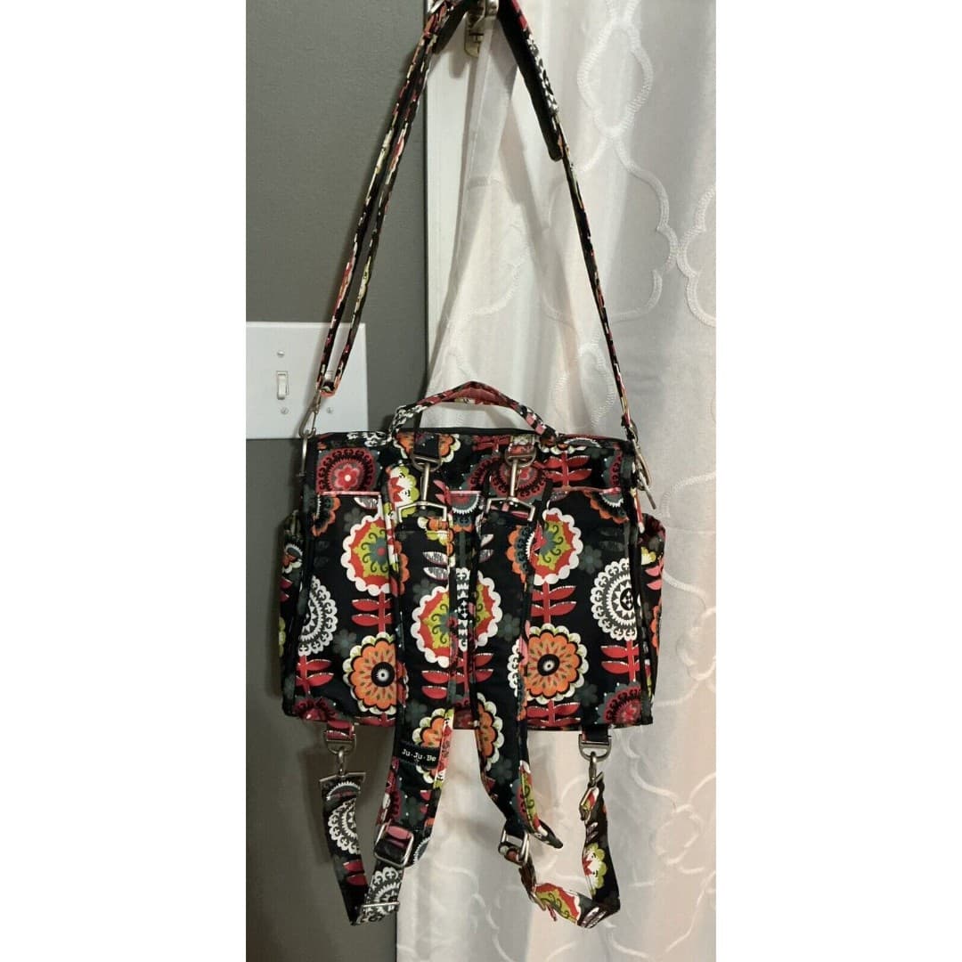 JuJuBe Diaper Bag Dancing Dahlias Print Very Gently Used! - Thumbnail 4