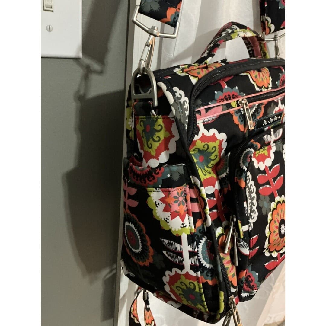 JuJuBe Diaper Bag Dancing Dahlias Print Very Gently Used! - Thumbnail 10