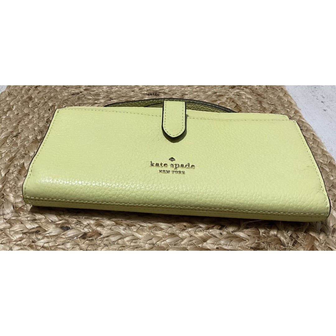 Kate Spade New York Hudson Colorblocked Bifold Wristlet Yellow READ MORE - Thumbnail 4