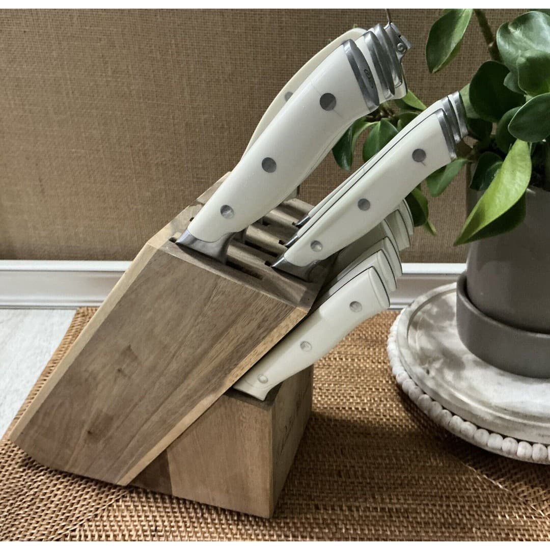 USED - The Pioneer Woman Cowboy Rustic 14-Piece Linen Ivory Cutlery Set - Thumbnail 3