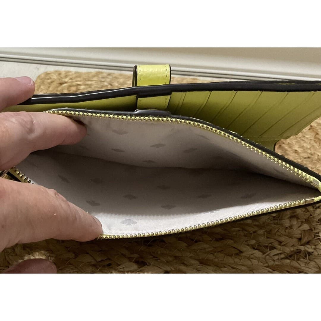 Kate Spade New York Hudson Colorblocked Bifold Wristlet Yellow READ MORE - Thumbnail 5