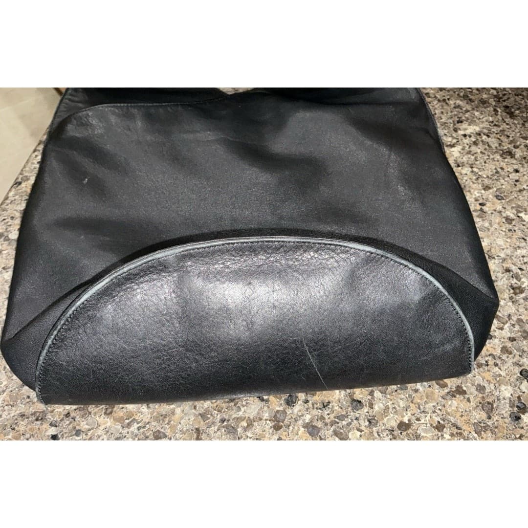 Vintage Classiques Entier Black Leather Crossbody Bag - Thumbnail 8