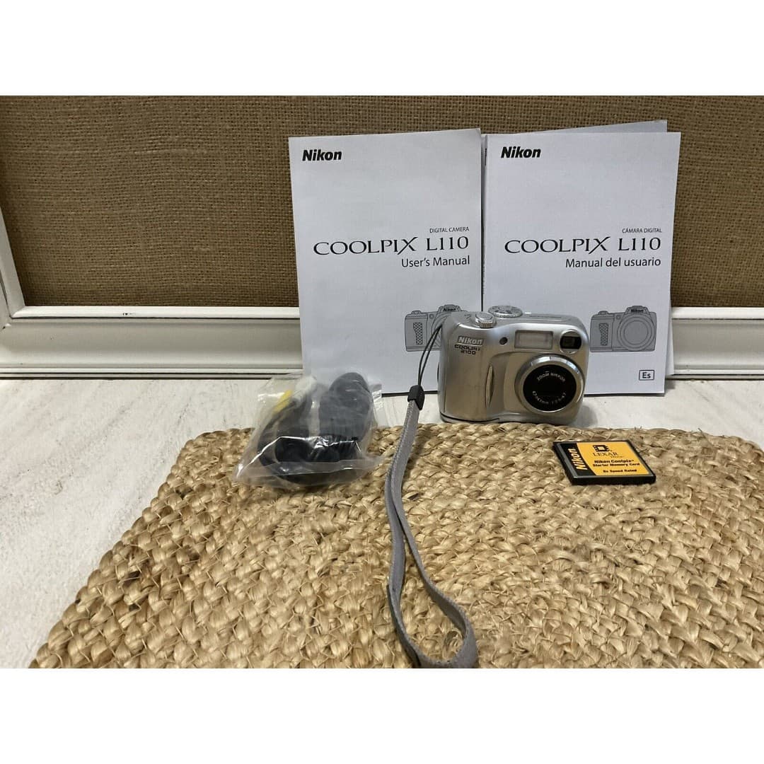 Nikon Digital Camera Coolpix 2100 2.0MP Silver Tested - Thumbnail 3