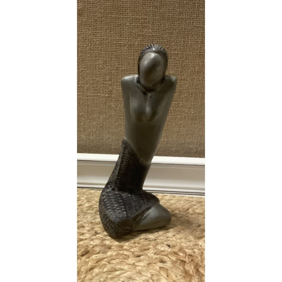 Zimbabwe Shona Serpentine Stone Sculpture African Art Woman