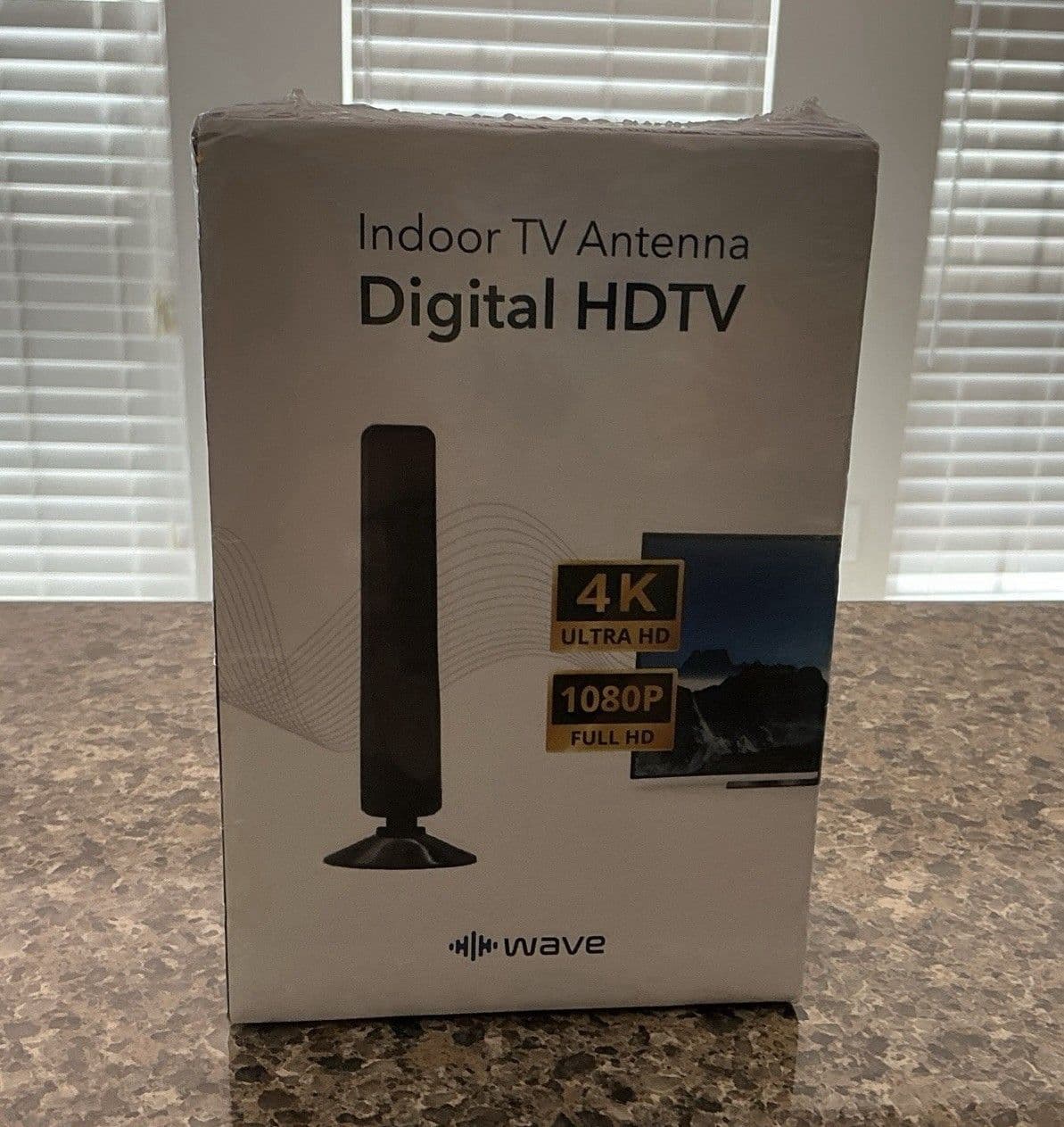Wave Max Indoor TV Antenna 4K Ultra HD Signal Booster 1080p NEW