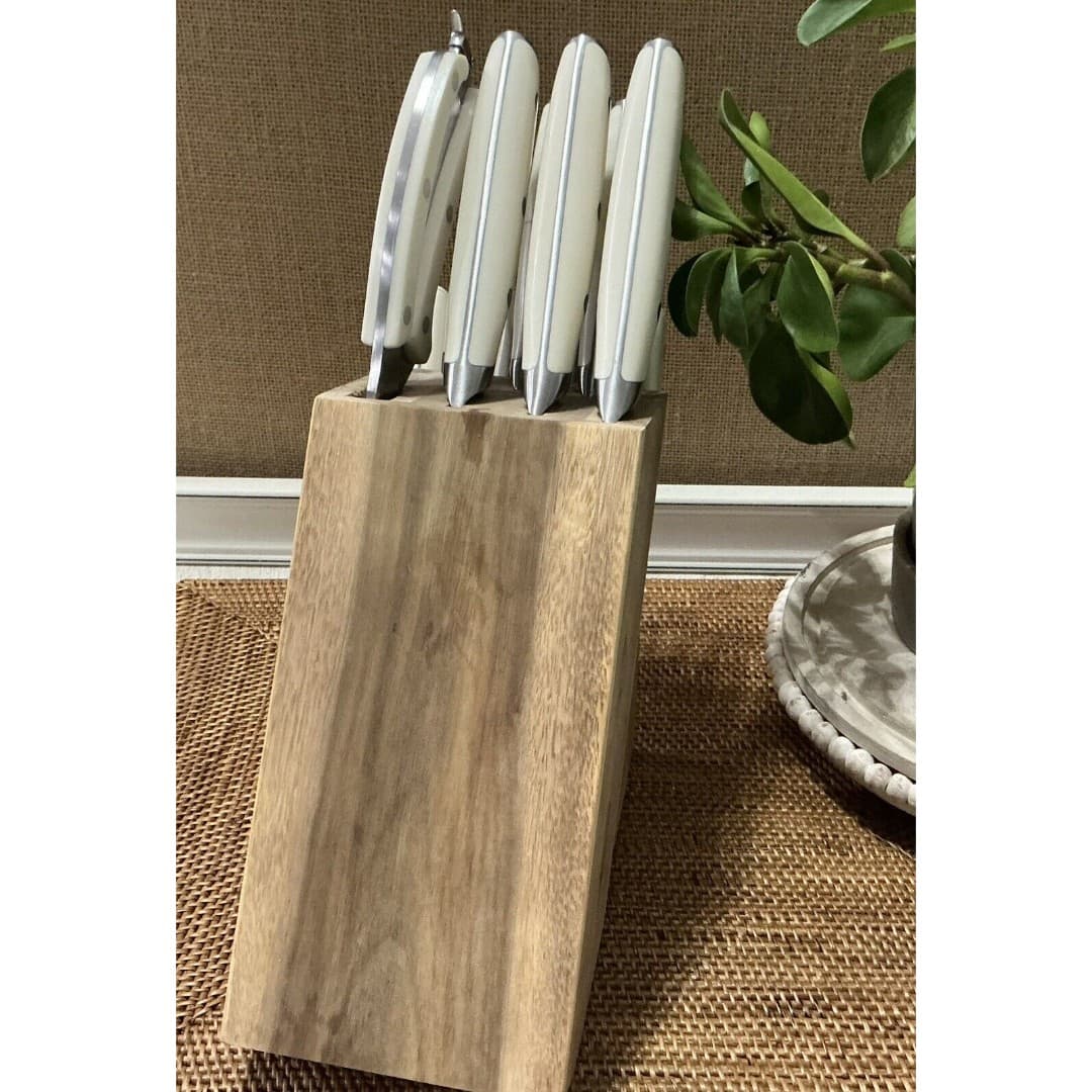 USED - The Pioneer Woman Cowboy Rustic 14-Piece Linen Ivory Cutlery Set - Thumbnail 4