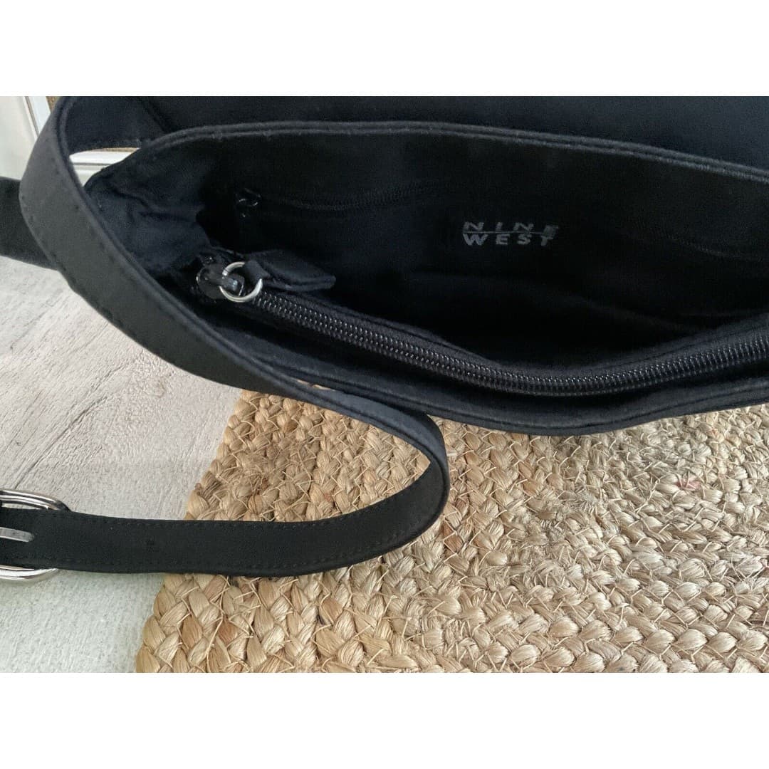 Nine West Crossbody Handbag Black. 10In Wide 9 In. Long - Thumbnail 9