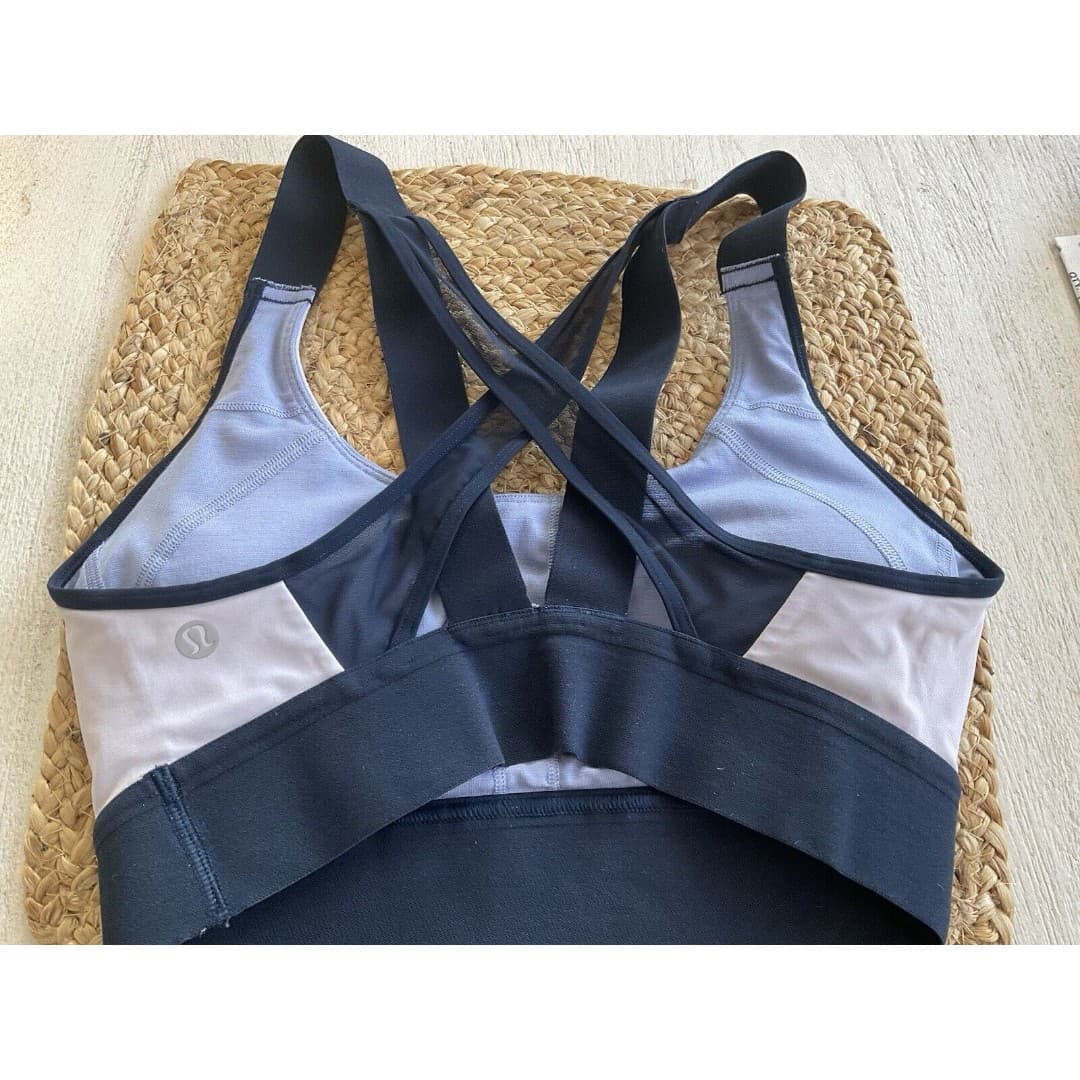 Lululemon Sports Bra Womens Adult 4 Blue/Active Athletic Training Ladies - Thumbnail 2