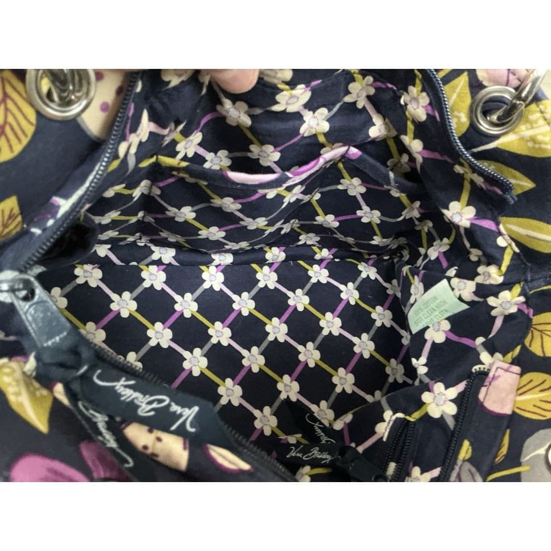 Vera Bradley Chain Bag – Floral Nightingale Blue/Lavender – Shoulder Bag - Thumbnail 11
