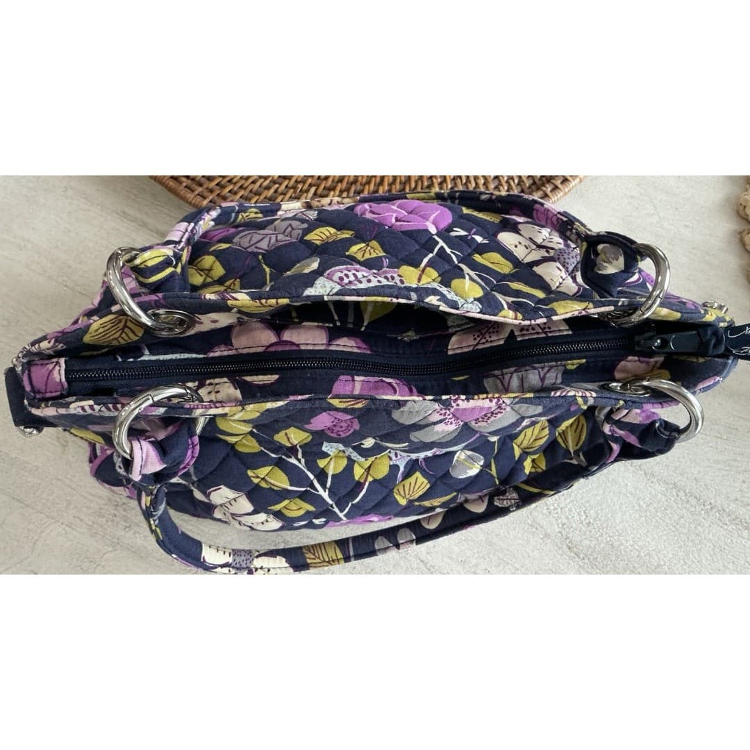 Vera Bradley Chain Bag – Floral Nightingale Blue/Lavender – Shoulder Bag - Thumbnail 10