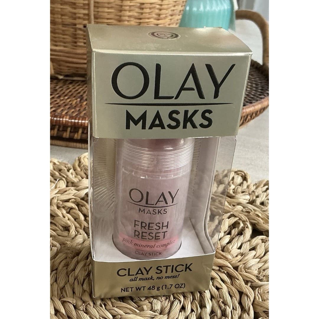 Olay Pore Detox Pink Mineral Complex Clay Face Mask Stick Facial Cleanser 1.7oz - Thumbnail 3