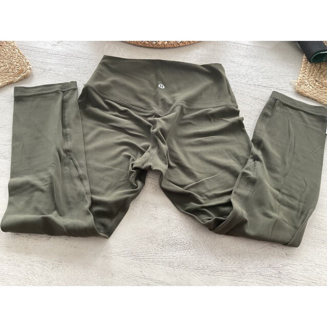Lululemon Align HR Pant Legging 20” Olive green Women's size 4 - Thumbnail 2
