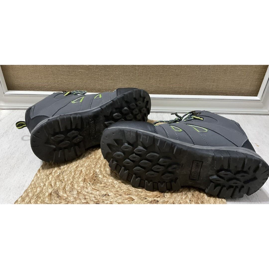 NEW Deer Stags Boy’s Gray Leather 3M Insulate Mountain Boots Size 6.5 M - Thumbnail 6