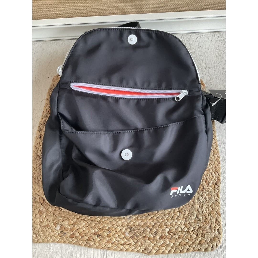 Fila Black/Orange Sport Bag Y2K / Fanny Back NWT - Thumbnail 3