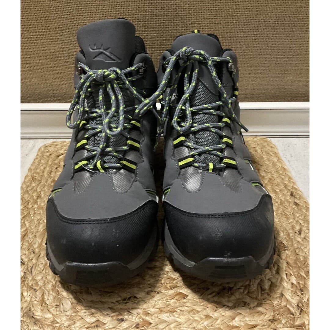 NEW Deer Stags Boy’s Gray Leather 3M Insulate Mountain Boots Size 6.5 M