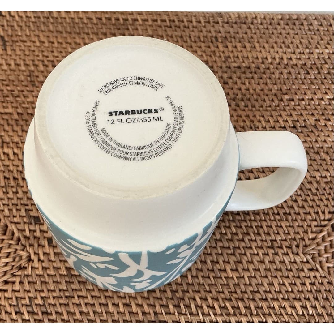 Starbucks Teal Bamboo Coffee Cup/Mug - Thumbnail 4