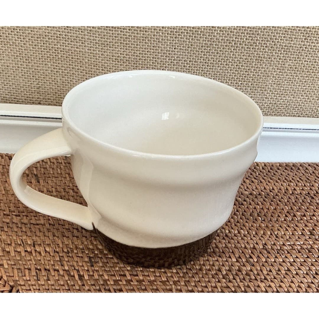 2013 Starbucks Ivory & Metallic Bronze Swirl Coffee Cup Mug 12 Oz - Thumbnail 3
