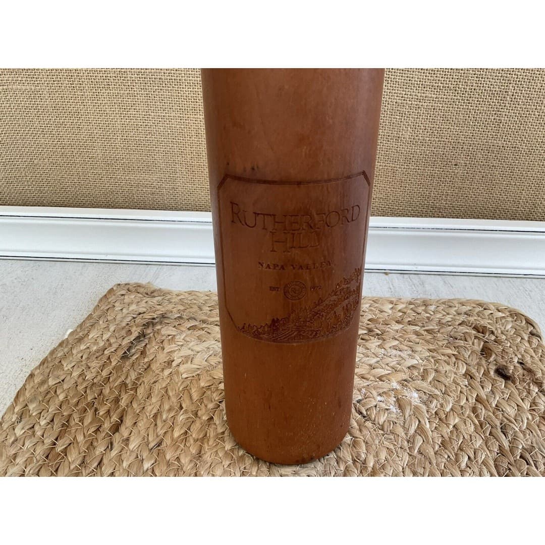 Rutherford Hil Wooden Wine Bottle Pepper Mill/Grinder Napa Valley EST. 1972, USA - Thumbnail 4